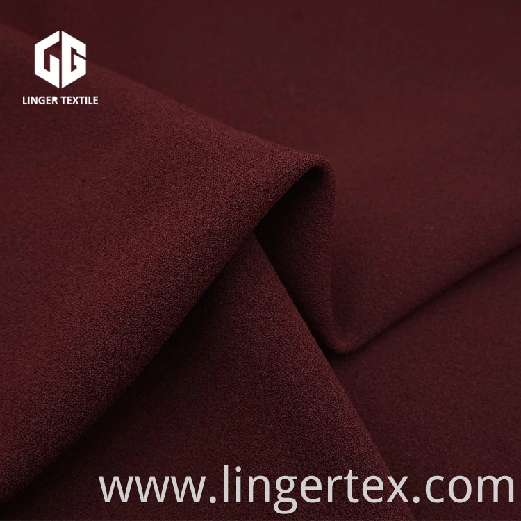 2019 New Polyester Spandex Knit Crepe Fabric for Dress Fabric